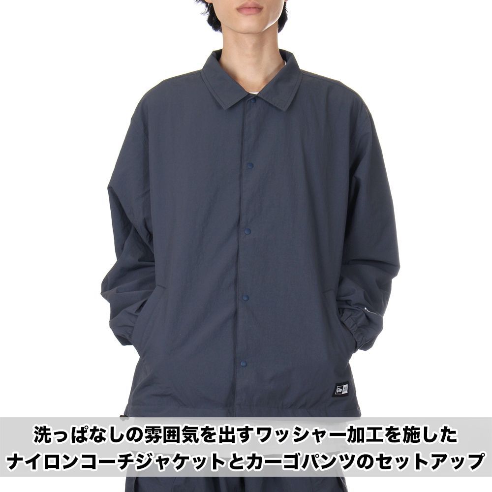 【美品/上下セット】NEW ERA ナイロンセットアップ グレー×ブラック 上下セット】ニューエラ ナイロン セットアップ メンズ レディース NEW