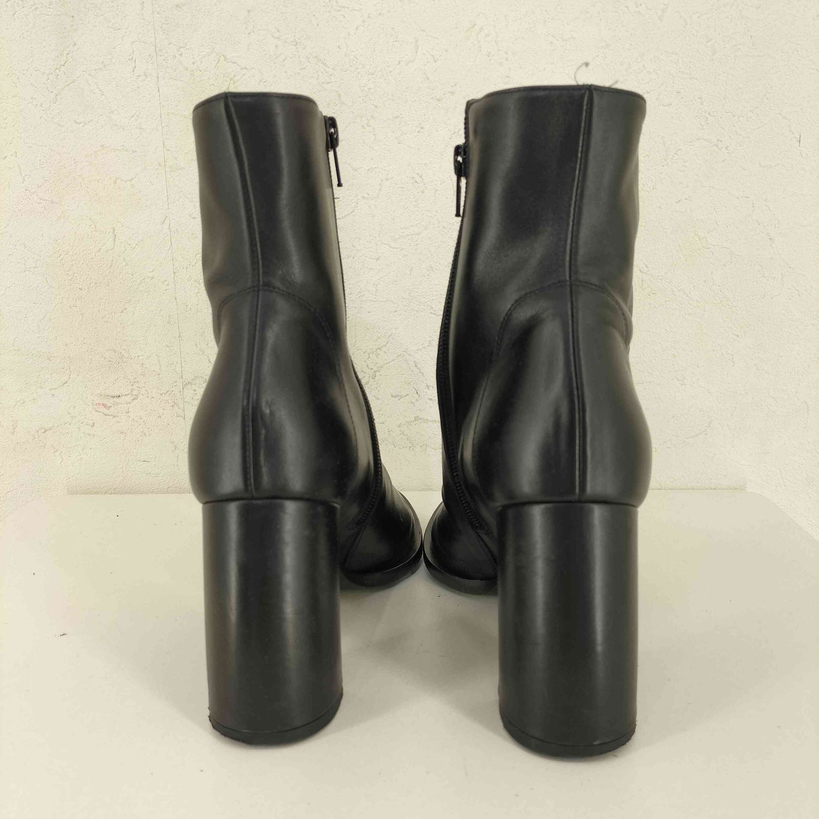 Ann DEMEULEMEESTER カーブヒールブーツ37 アンドゥムルメステール Ann DEMEULEMEESTER カーブヒールブーツ