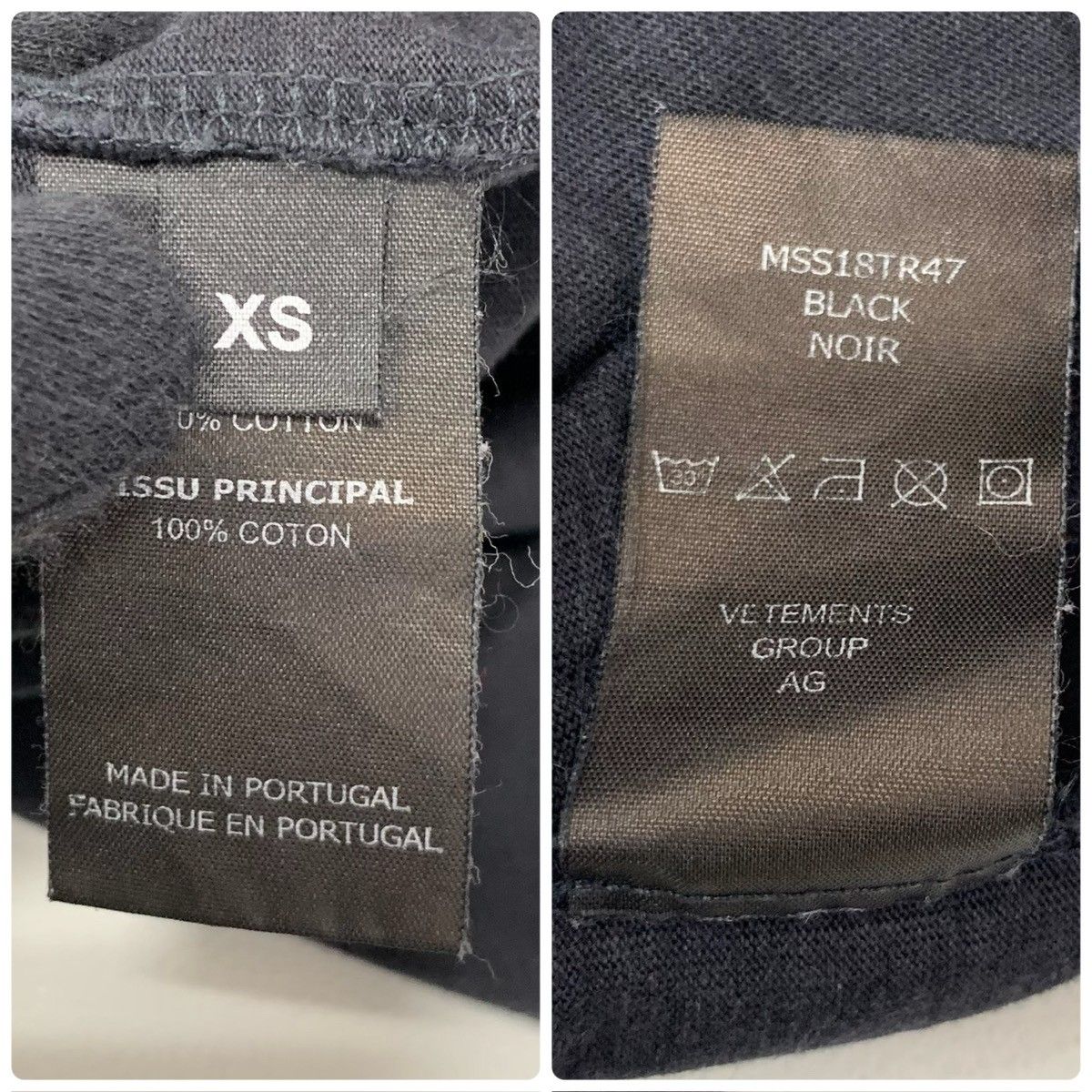 ヴェトモン VETEMENTS 18SS CUT UP 再構築 ロンT MSS18TR47 長袖 