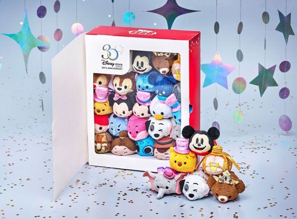 Disney Store Japan 30th Anniversary TSUM TSUM Plush BOX Set