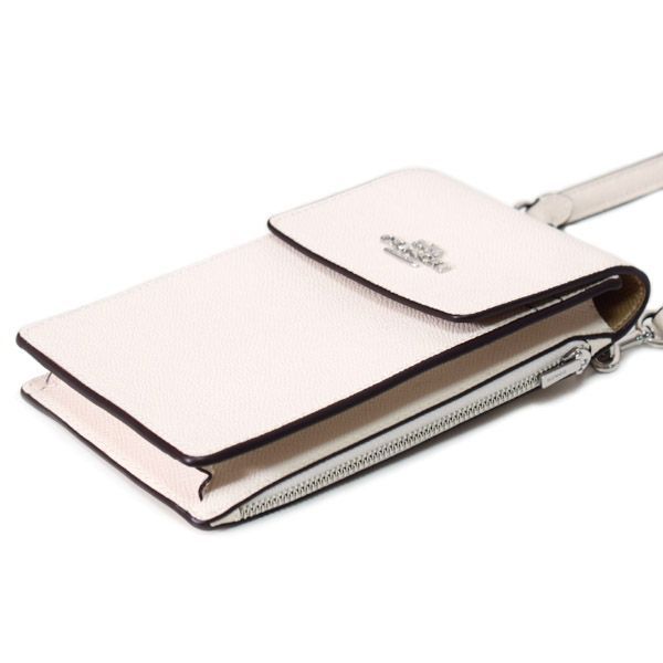 コーチ スマホショルダー COACH クロスグレインレザー フォン クロス