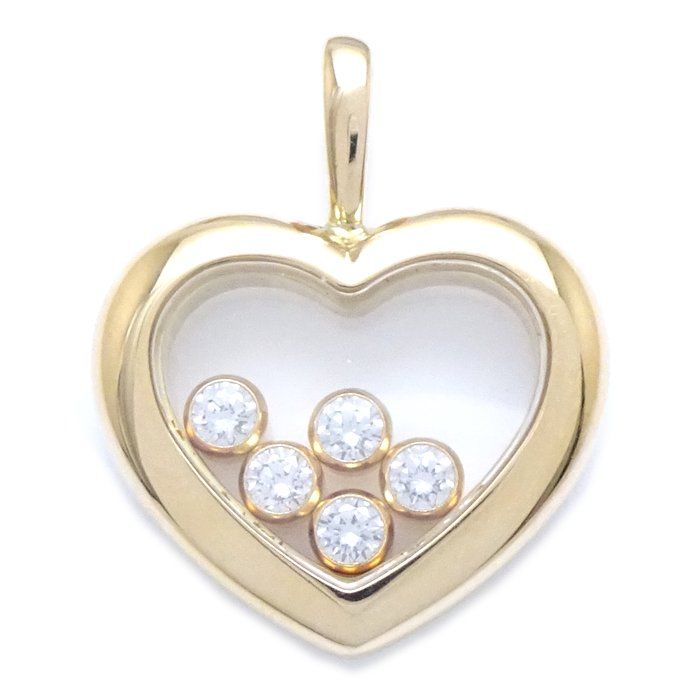 Chopard ショパール ハッピーダイヤモンド ハート ペンダントトップ 5P