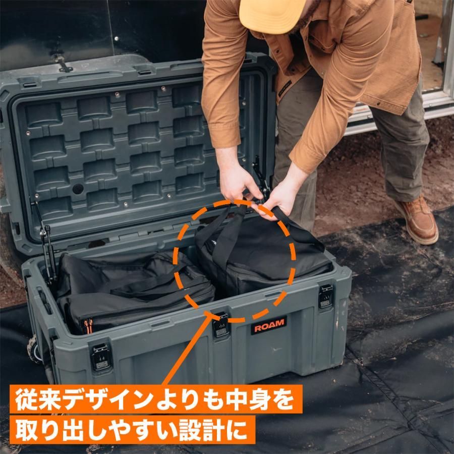 コンテナボックス 76リットル Black 頑丈 防塵 防水 ラギットケース ロームアドベンチャー ROAM ADVENTURE CO. RUGGED CASE 76L OLIVEOS_COM_TR