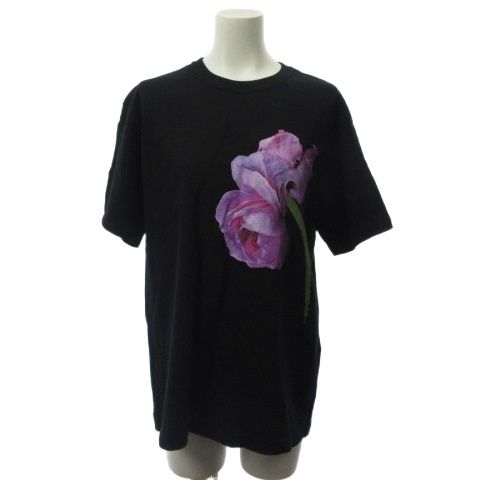ワイルドサイド ヨウジヤマモト WILDSIDE YOHJI YAMAMOTO PURPLE ROSE T-shirt Tシャツ カットソー 花柄 ブラック 黒