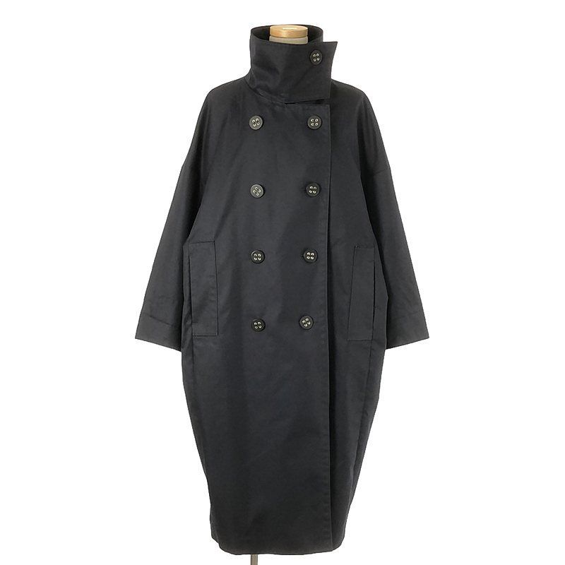 ENFOLD (エンフォルド) コットンブレンドダブルボタンロングコート