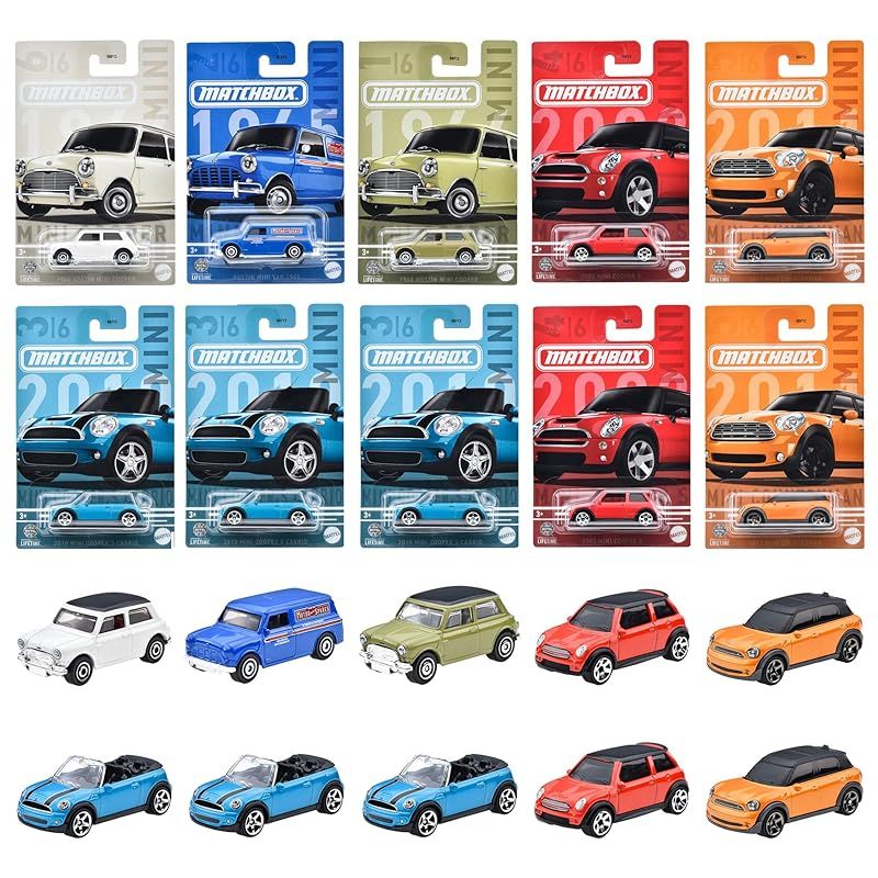 マッチボックス ミニクーパー S  MATCHBOX マッチボックス(Matchbox) テーマ アソート- MINI -【ミニカー10