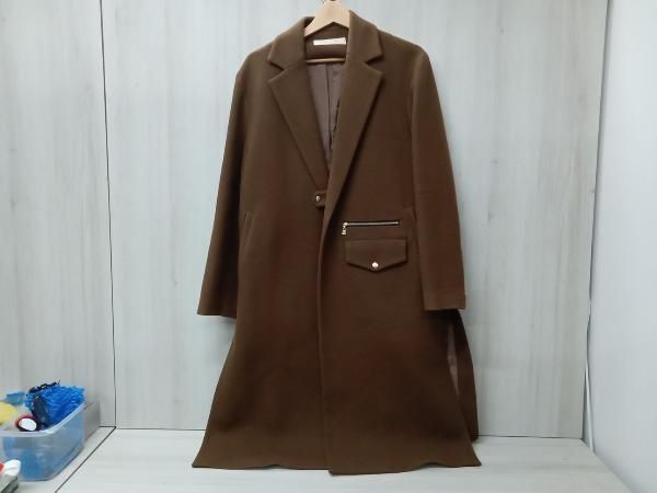 CULLNI】19AW チェスターコート ブラウン1