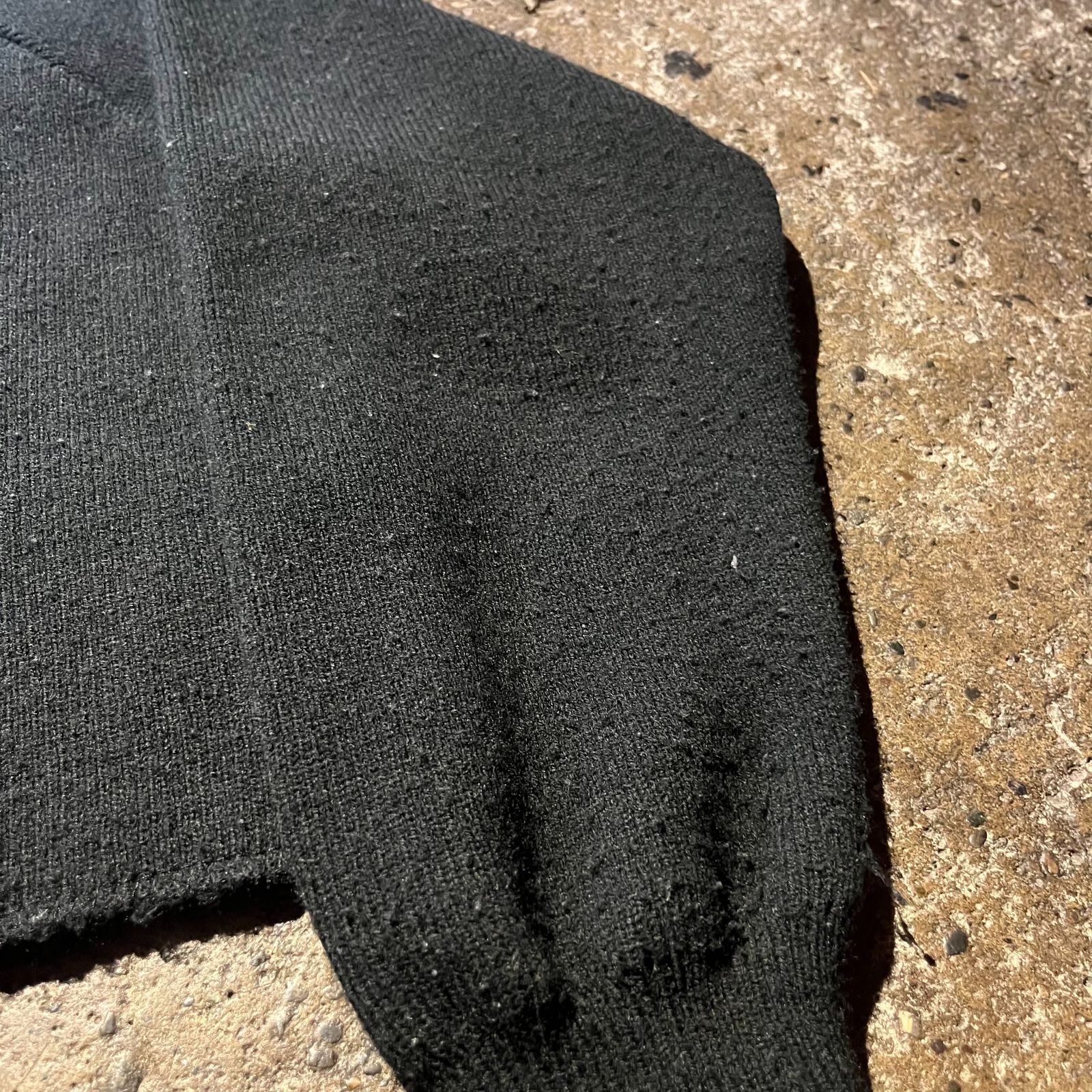 BLACK COMME des GARCONS 20aw Lochaven of Scotland ブロークン加工カーディガン XXL ブラックコムデギャルソン ロックエーベン 2020aw AD2020