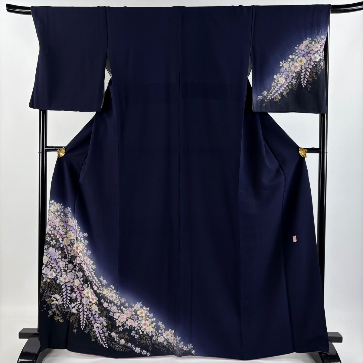 桐屋翠山工房謹製辻ヶ花付下げやまと落款入丈160.5裄65cmやまとAG25 付下げ 身丈165.5cm 裄丈68.5cm L 袷 翠山工房 やまと 落款