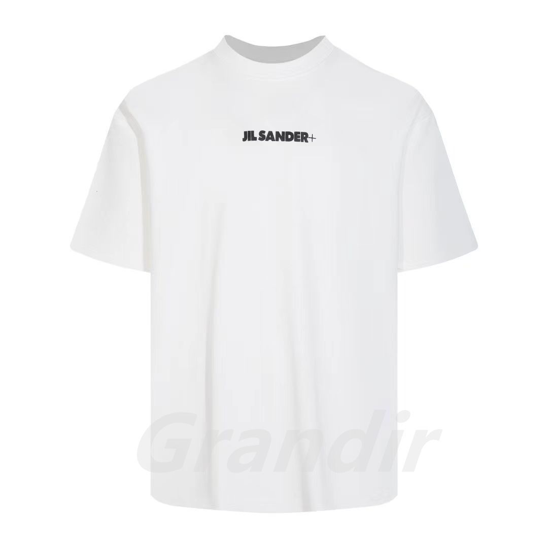 新品☆JIL SANDER ジルサンダー ロゴプリント コットン Tシャツ - メルカリ