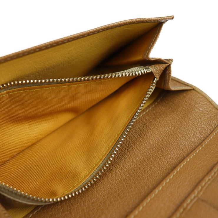 BVLGARI ブルガリ 長財布 26856 レザー ライトブラウン系 ゴールド金具