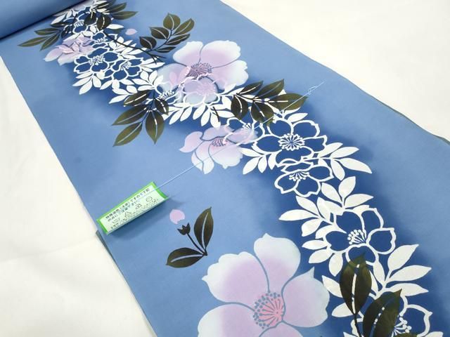 平和屋着物 夏物 浴衣 反物 着尺 花並べ 綿 DAAW7533zzz
