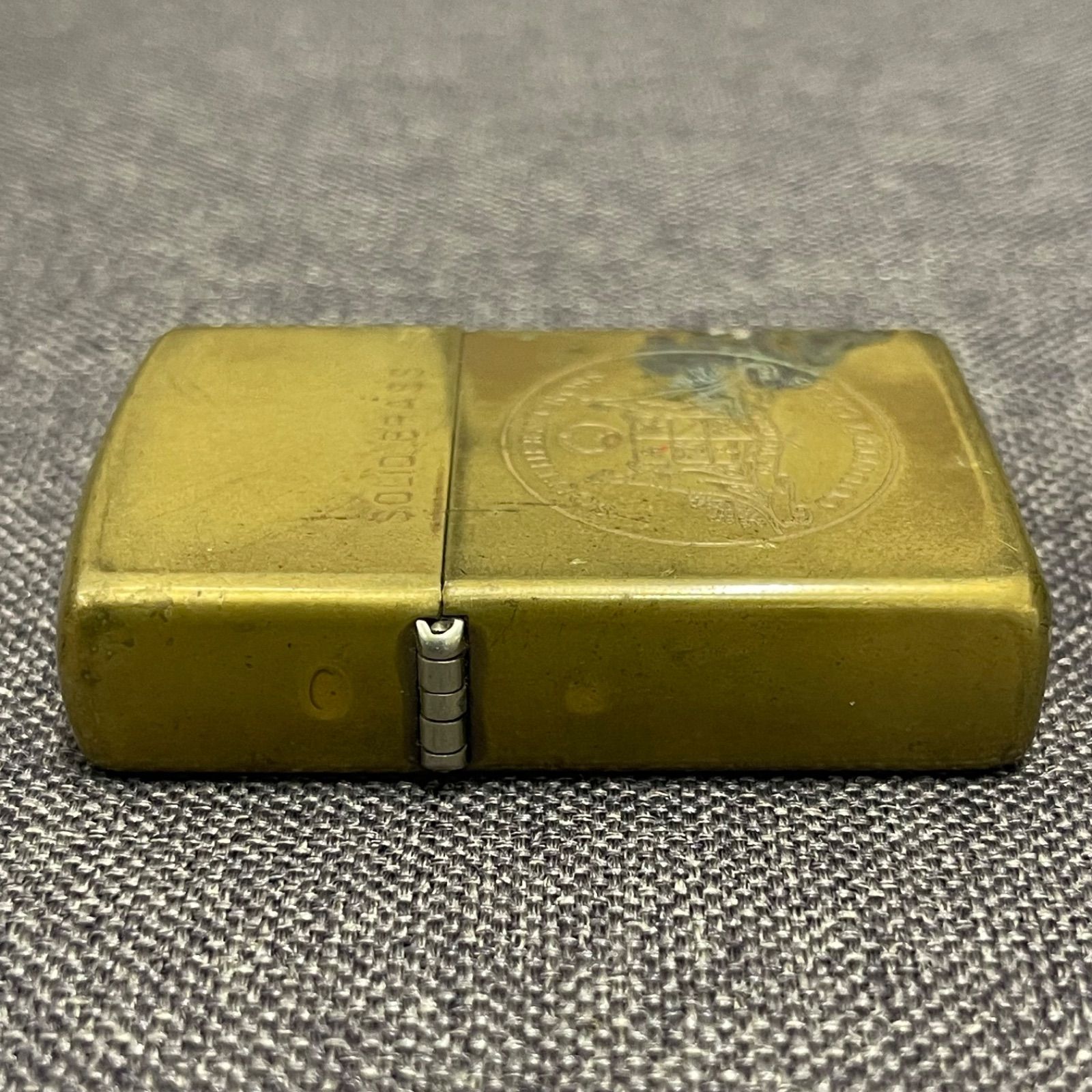 LA購入＊イエローページ＊アングラ＊純銅メタル＊真鍮ソリッドブラス NPA】zippo ジッポー SOLID BRASS SOUTHERN CROSS COUNTRY