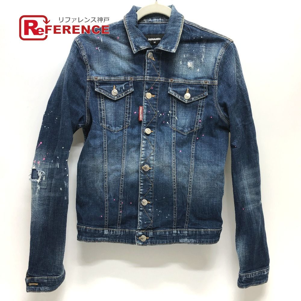 DSQUARED2 ディースクエアード デニムジャケット バックマルチプリント デニム