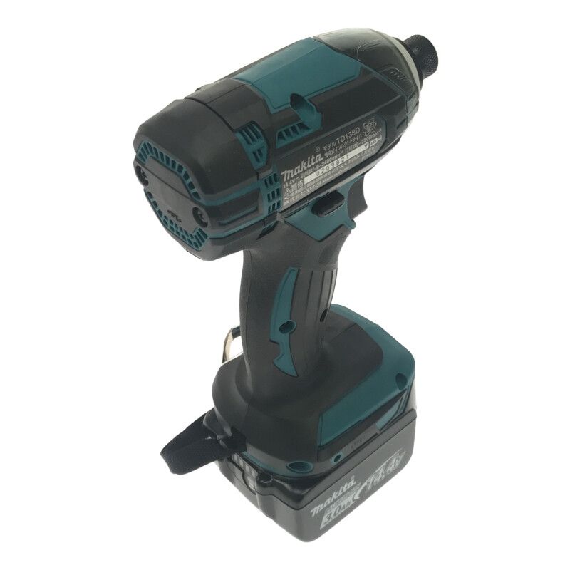 ☆未使用品☆makita マキタ 14.4V 充電式インパクトドライバー TD138DRFX 青 バッテリ2個(14.4V3.0Ah) 充電器  ケース付 92325 - メルカリ