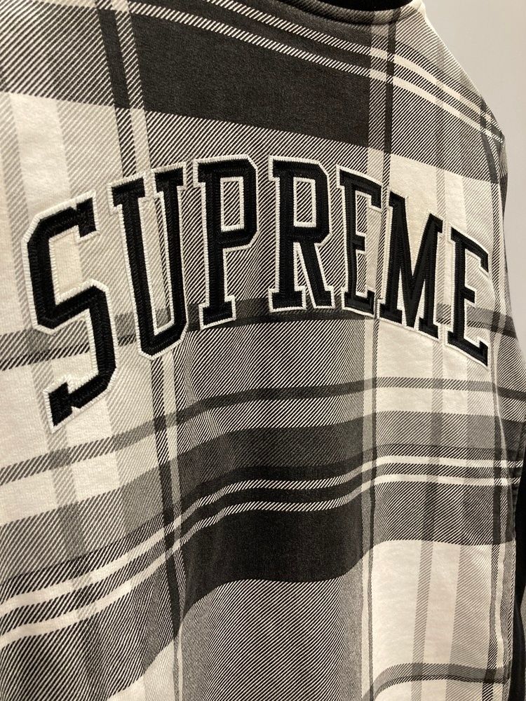 シュプリーム SUPREME Plaid snap front sweat スナップ フロント
