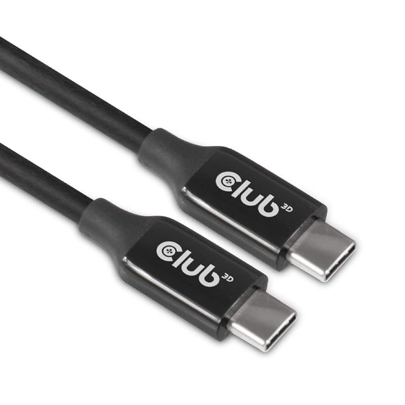 Club 3D USB 3.2 Gen2 Type C to Type C アクティブ 双方向ケーブル 8K60Hz オス／オス 10Gbps 5 m (CAC-1535)