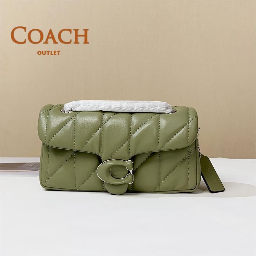 COACH コーチ CP145 タビー ショルダー バッグ 20・キルティング クロスボディ 斜め掛け アウトレット品 プルーグリーン - メルカリ