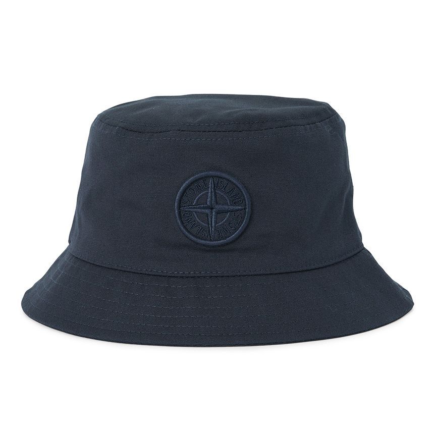 4 STONE ISLAND ストーンアイランド 801690365 V0020 ネイビー バケットハット 男女兼用 size 3