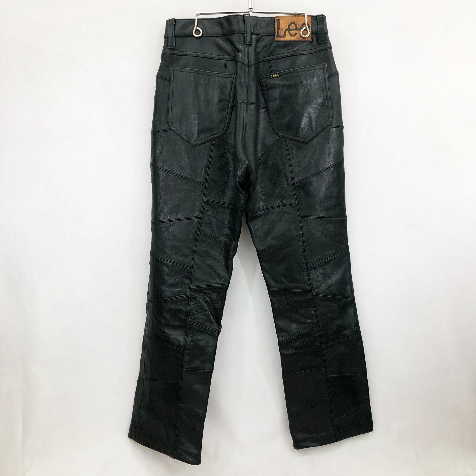 Lee RIDERS リーライダーズ　牛革　レザーパンツ　32x34 未使用 美品 Lee RIDERS リー ライダース パッチワーク レザー パンツ