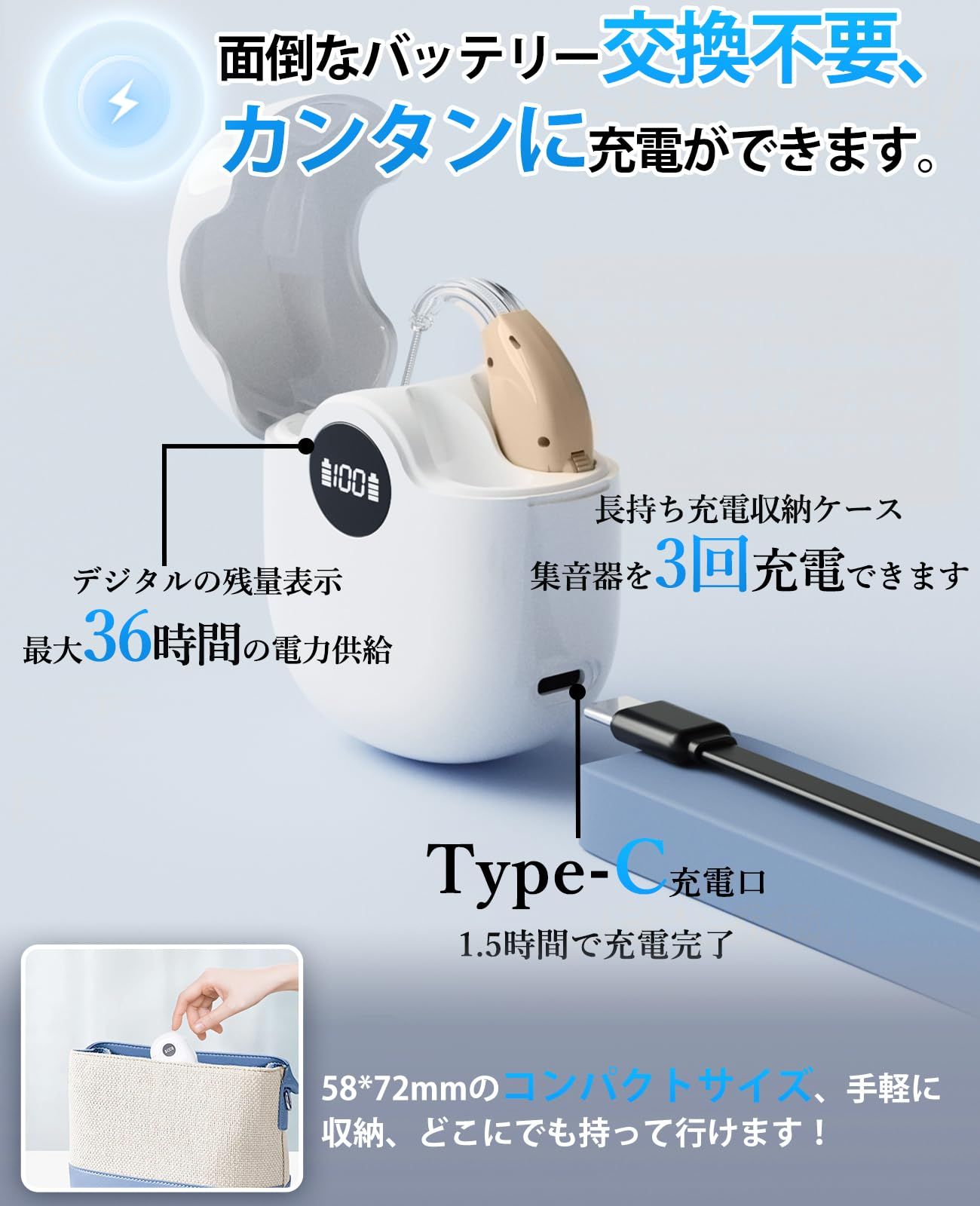 集音器 しゅうおんき 両耳 ワイヤレス集音器 DSPテクノロジー