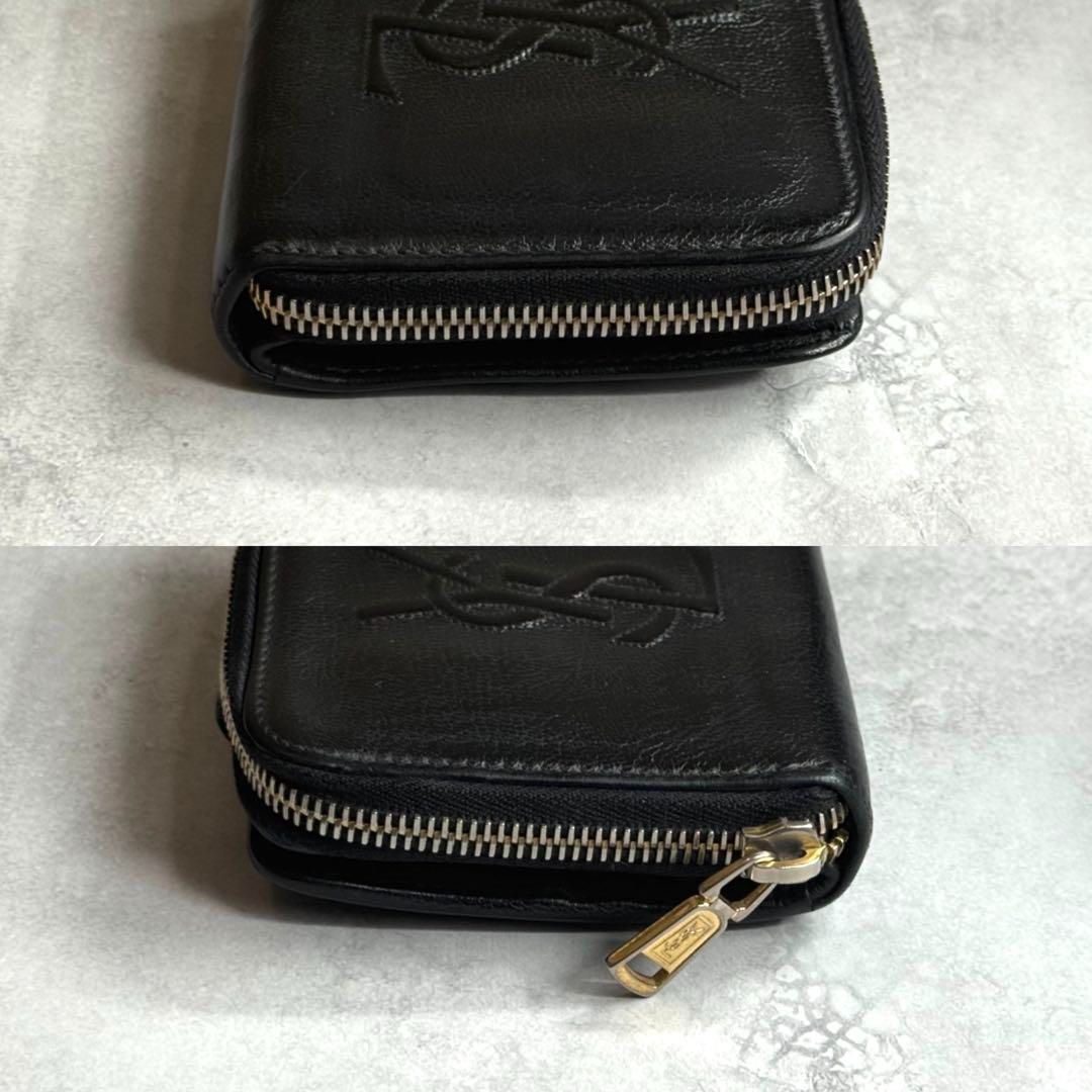 新品未使用✨ サンローラン リヴゴーシュ コンパクトジップウォレット ブラック YSL YVES SAINT LAURENT イヴサンローラン / リヴゴーシュジップ
