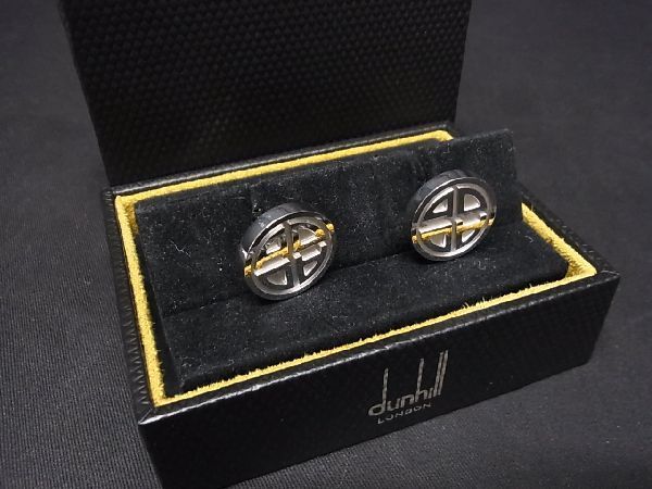 □新品□未使用□ dunhill ダンヒル スチール カフス カフリンクス ...