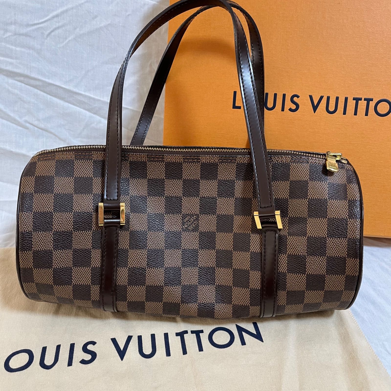 極美品 ルイヴィトン LOUIS ブラウン バッグ パピヨン GM VUITTON