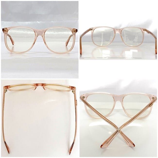 グッチ サングラス クリア ピンク GG0263S 美品 プラスチック 中古  