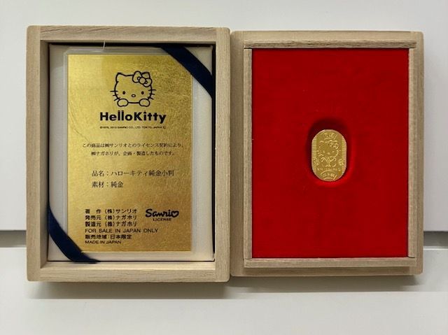 純金小判 ハローキティ 約3.1g Hello Kitty K24 - OTAKARA - メルカリ