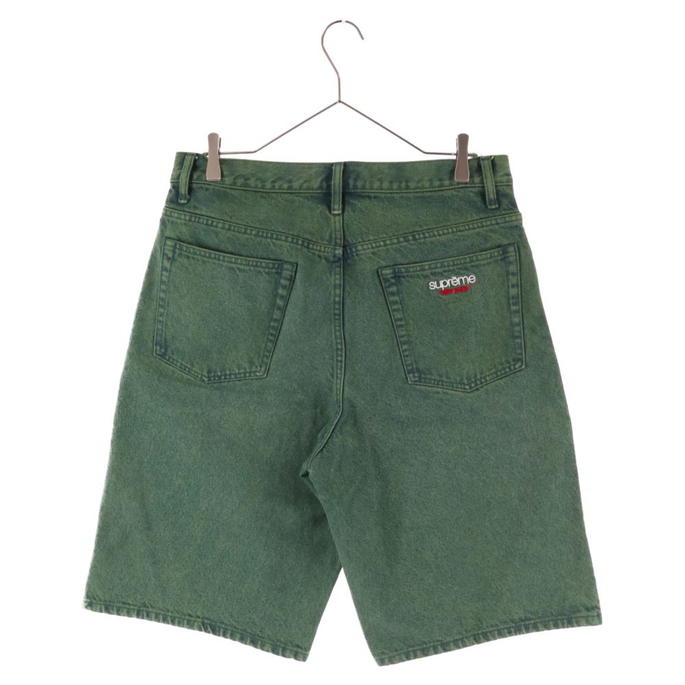 SUPREME (シュプリーム) 23SS Baggy Denim Short Washed Green バギーショートデニム グリーン - メルカリ