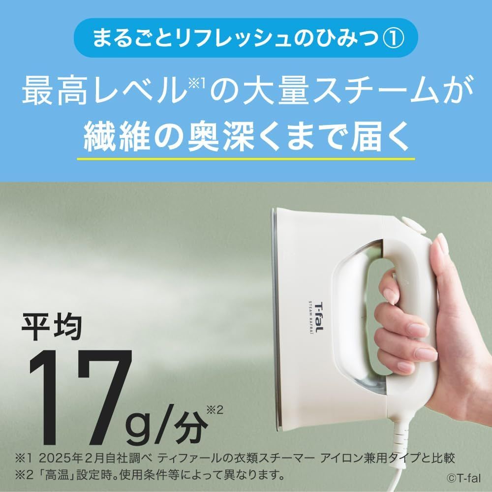 衣類丸ごとリフレッシュ ワンプッシュおまかせスチーム