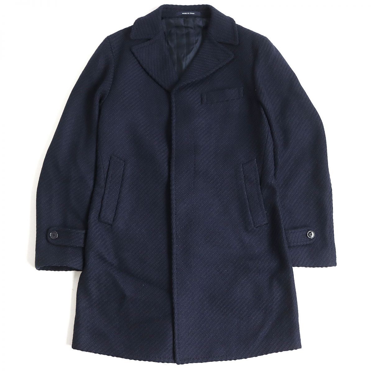 <極美品>TAGLIATORE THOMAS ウール カシミヤ コート 44 極美品>TAGLIATORE THOMAS ウール カシミヤ コート 44