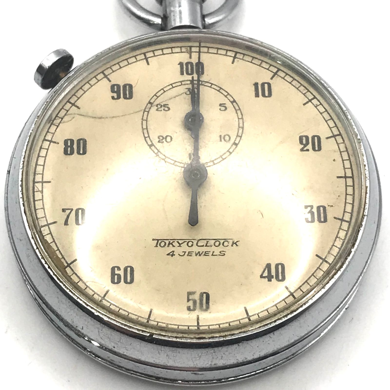 ☆希少 TOKYO CLOCK 東京時計 ストップウォッチ 7JEWELS 7石 動作品