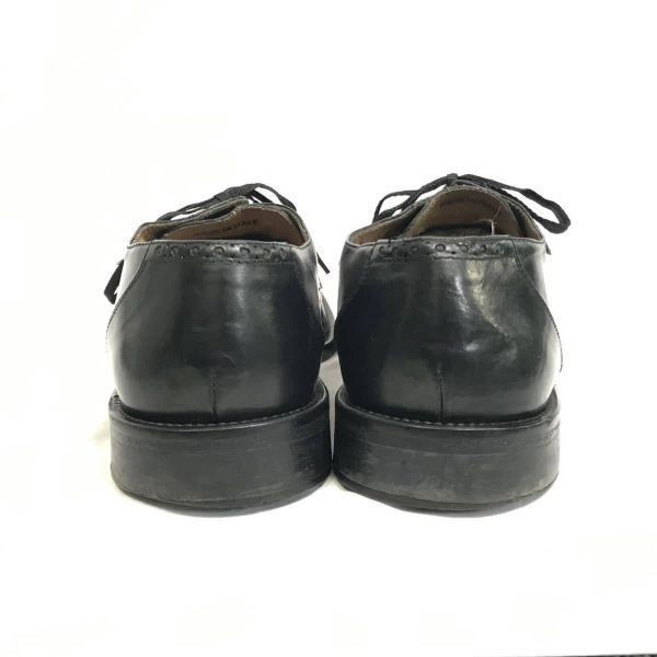イタリア製★ジョンストン＆マーフィー (JOHNSTON＆MURPH★サイズ8.5M★26.0-26.5cm★ストレートチップ キャップトゥ★ブラック◆is8-4 イタリア製☆ジョンストン＆マーフィー (JOHNSTON＆MURPH☆サイズ8.5M