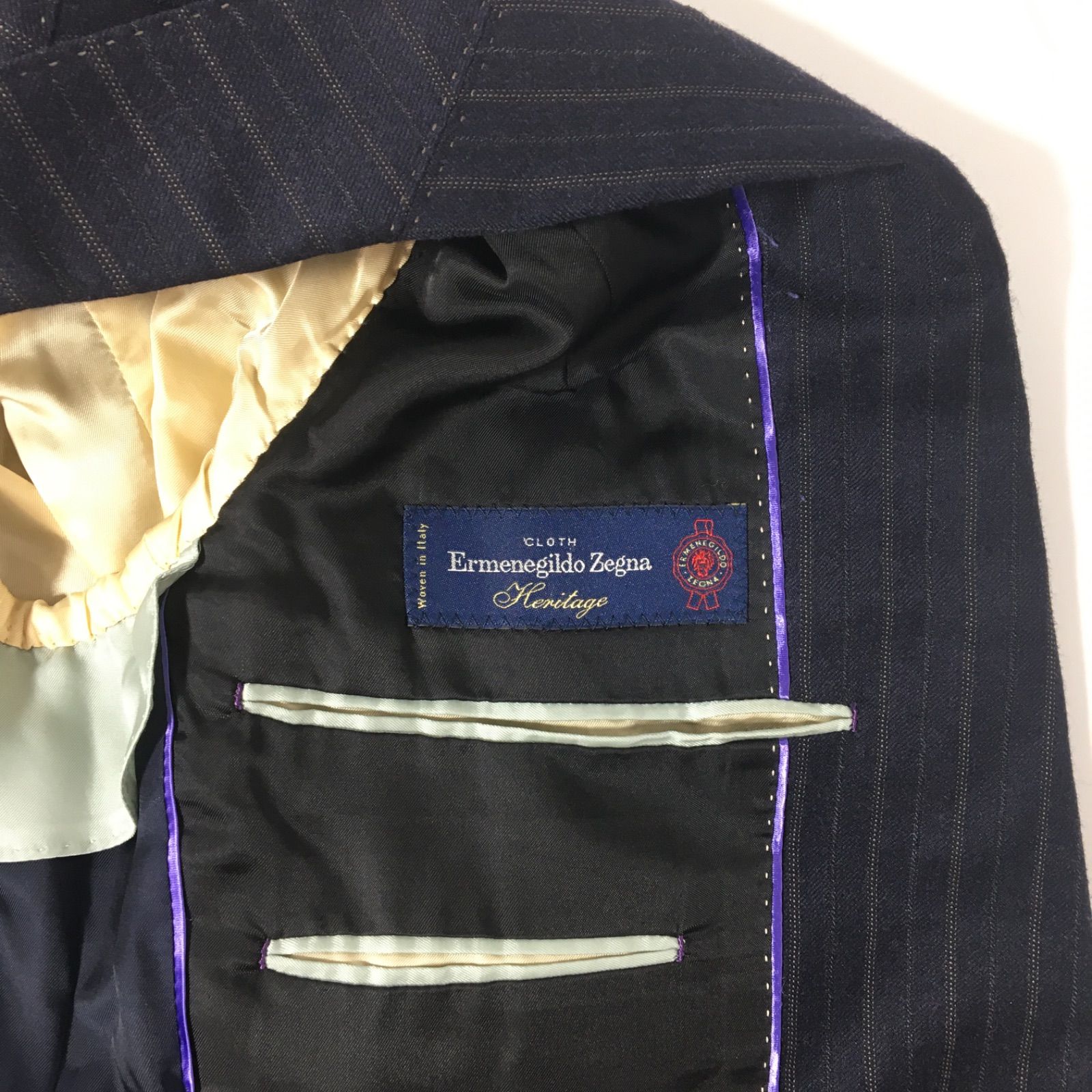 【ポールスミス】エルメネジルド・ゼニア ストライプ ビジネスジャケット＆ベスト ポールスミス×エルメネジルドゼニア SOHO テーラードジャケット
