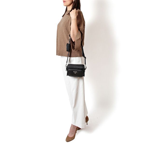 25AWモデル プラダ PRADA レディース ReNylon x サフィアーノレザー