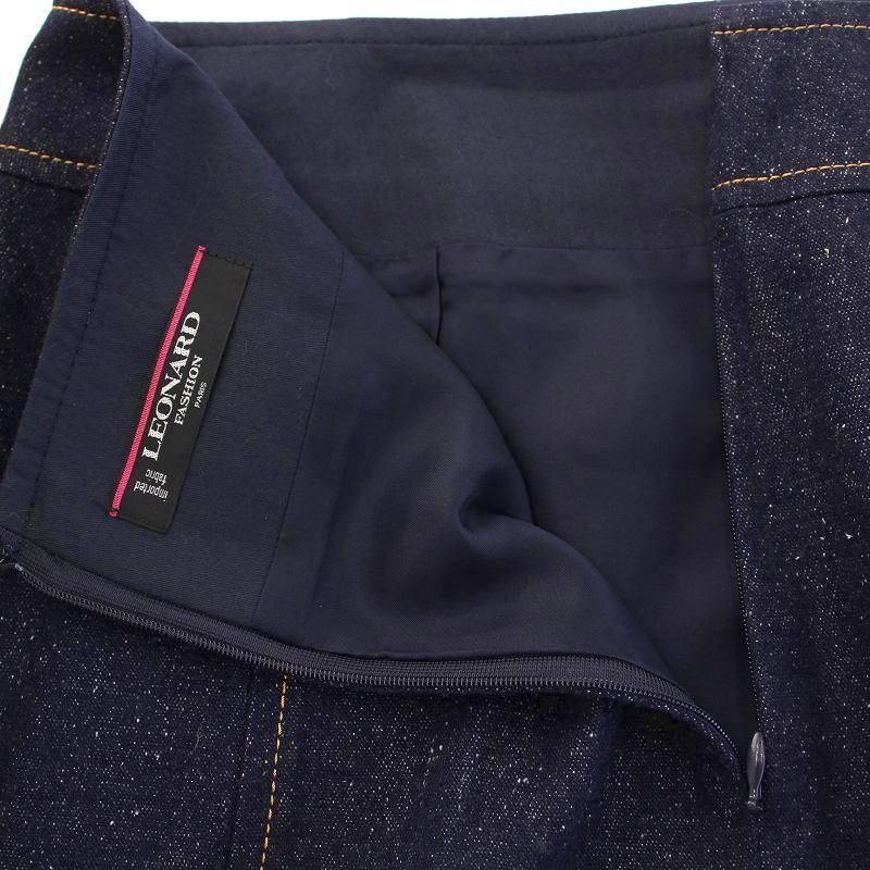 LEONARD FASHION 黒 タイトスカート L シルク LEONARD FASHION 黒 タイトスカート L シルク スカート