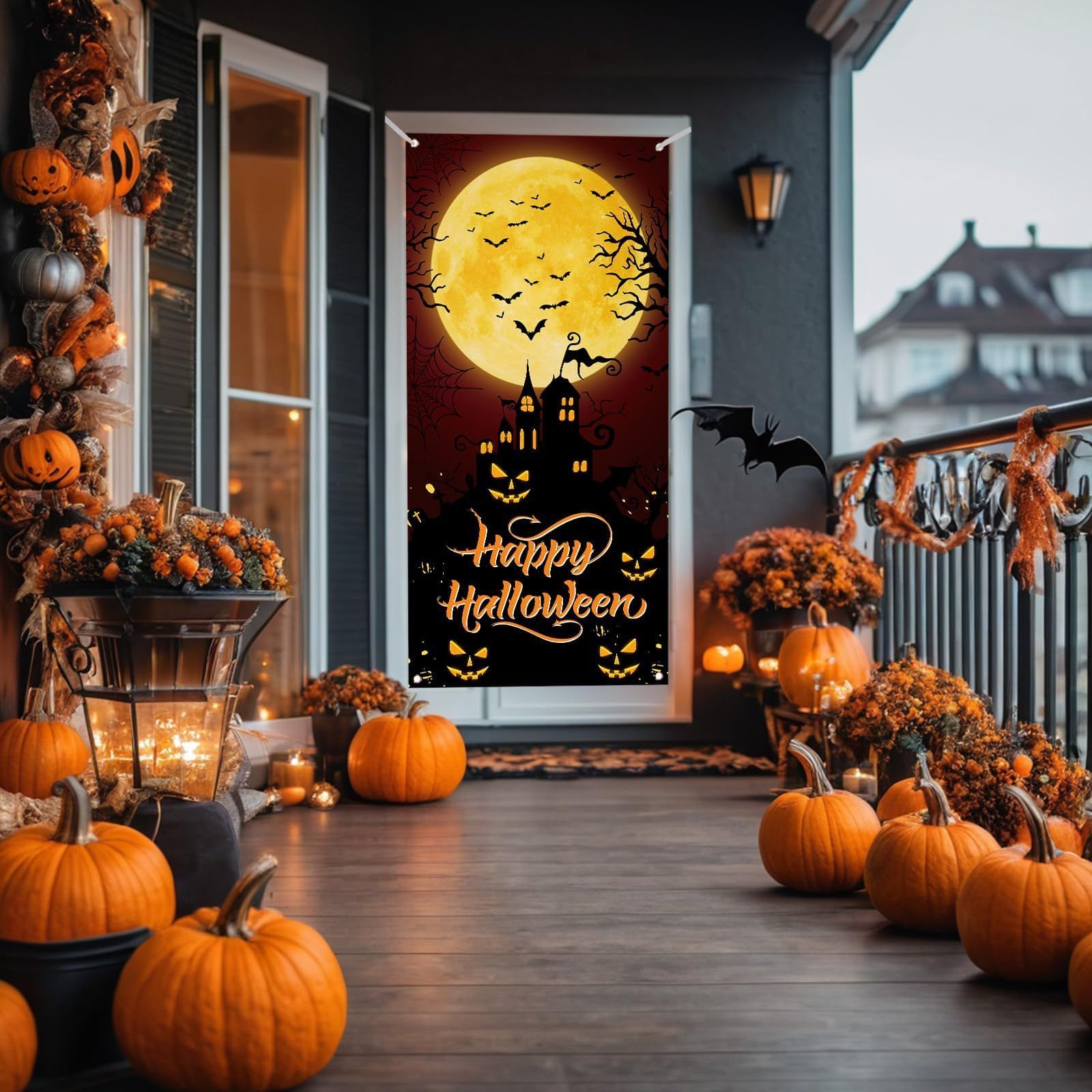 ハロウィンタペストリー ハロウィンタペストリー カントリーハロウィン タペストリー防炎