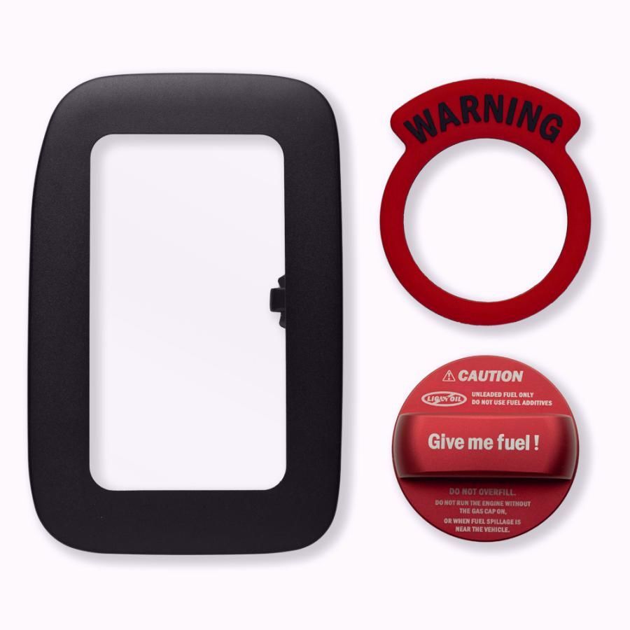 送料無料 ハイエース 200系 フューエルリッド カバー ガソリン キャップ 2色リングセット ガラス リッド 給油口 キャップ タンク 1〜8型 カスタム 爆買