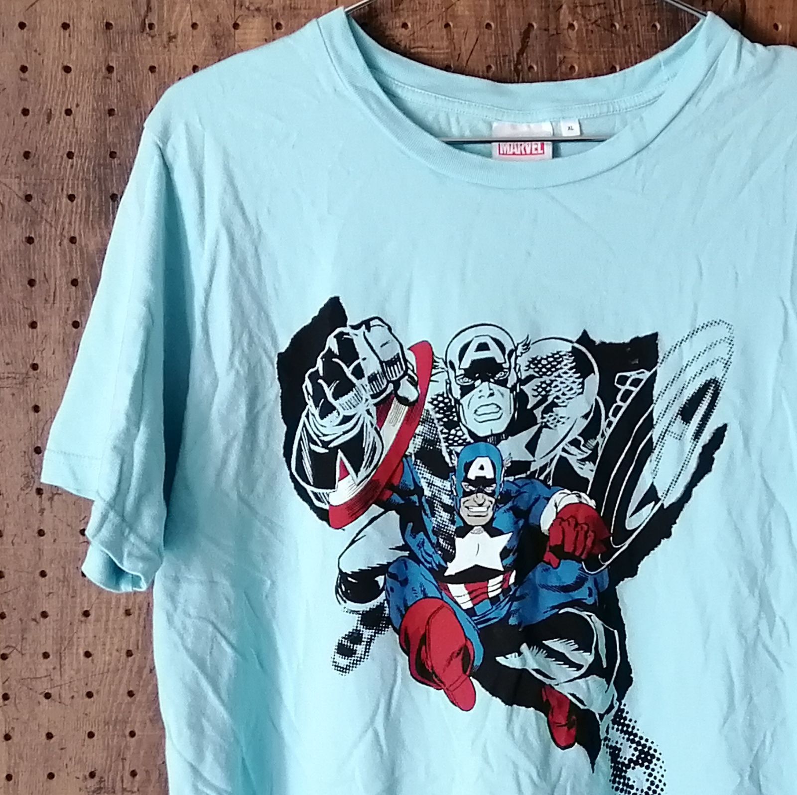 GU ジーユー マーベル キャプテンアメリカ 両面プリントTシャツ 