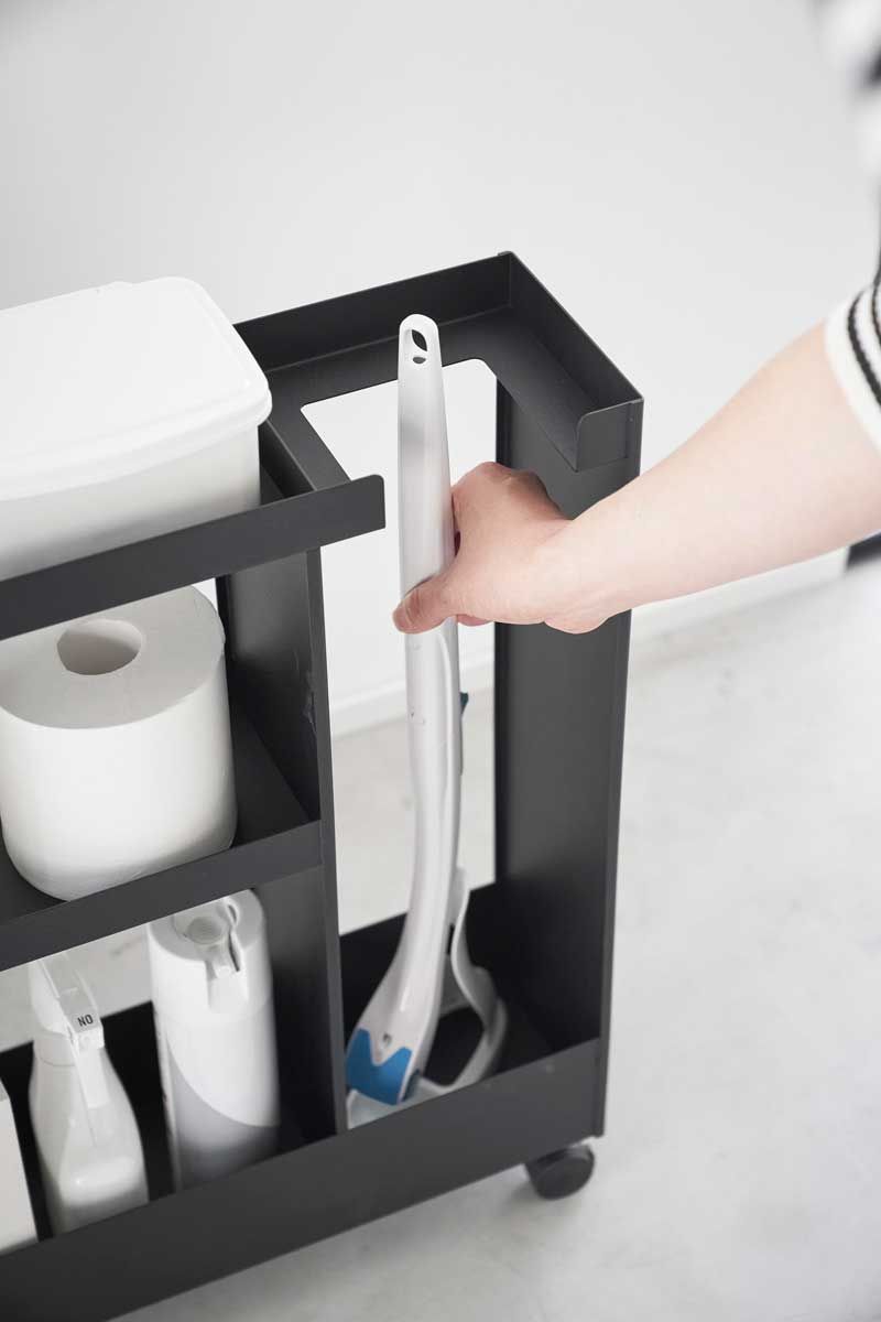 トイレ収納 山崎実業 tower キャスター付きトイレスリムワゴン 3段 1803 ブラック SPORTUS 沖縄発送不可 WWW_OLIVIERBERNSTEIN_COM