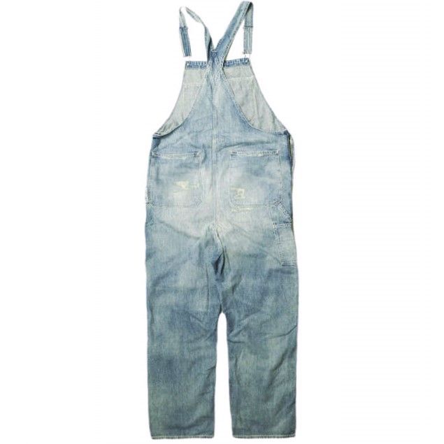 RRL ダブルアールエル WESTCOTT REPAIRED DENIM OVERALLS リペア加工
