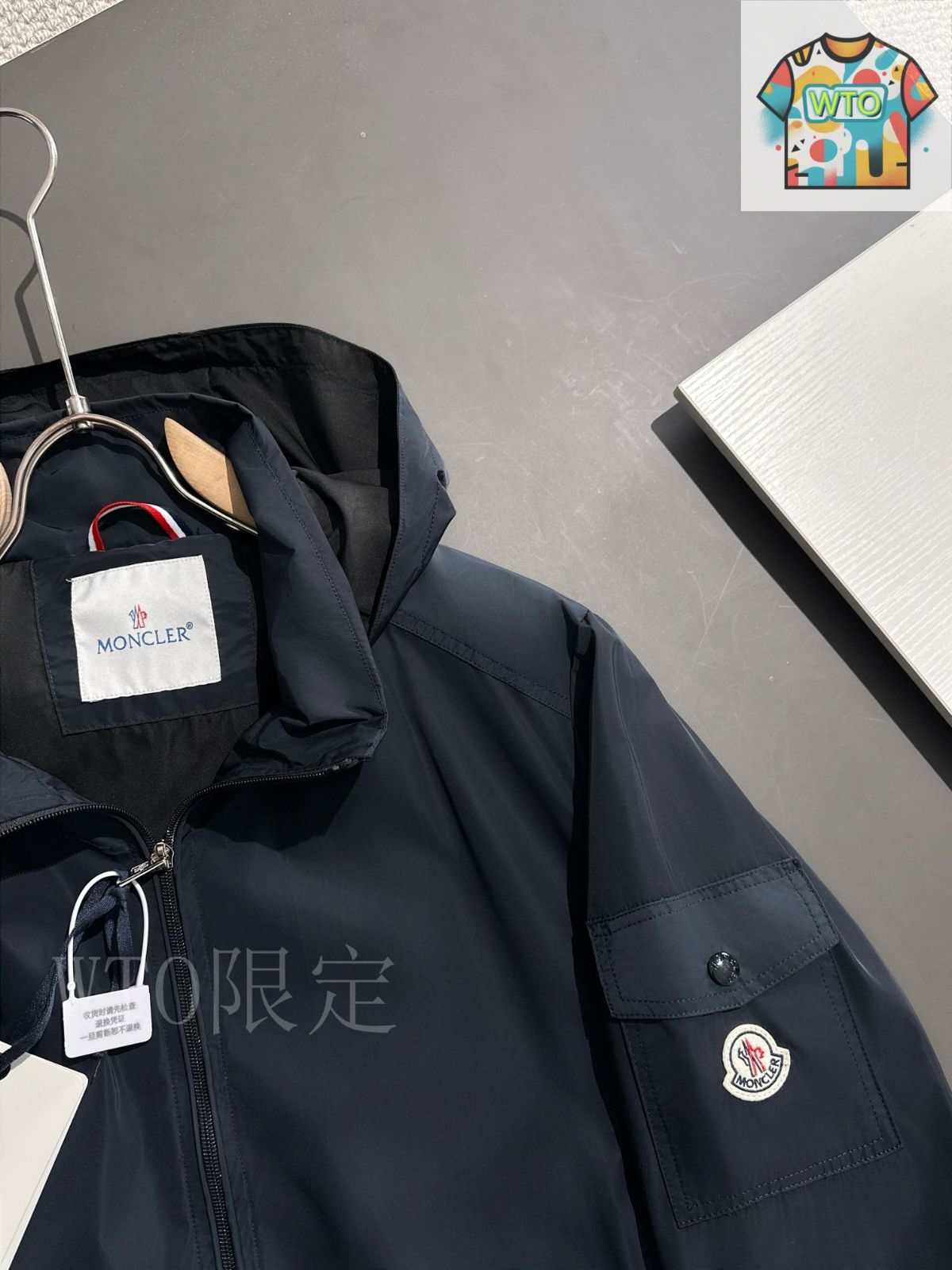 MONCLER ウェテ フードジャケット Moncler フーデッド ジャケット | ブラック | FARFETCH JP