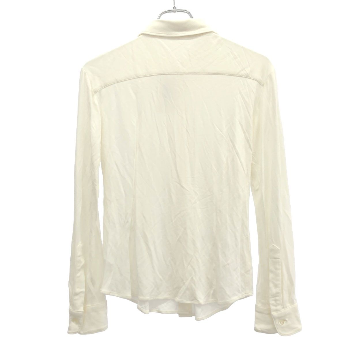DRIES VAN NOTEN ドリスヴァンノッテン レーヨンジャージーブラウスシャツ ホワイト S