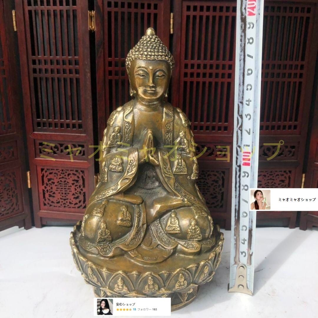 釈迦牟尼仏 仏像 仏教美術 銅製 工芸品 美術品 置物 銅製・塗金・釋迦牟尼像・仏教古美術・供養品・中国時代美術