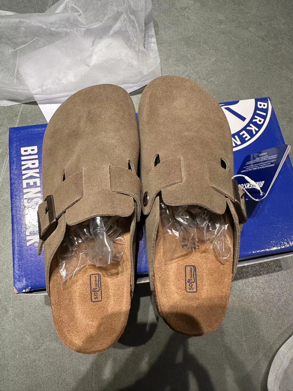 極美品 BIRKENSTOCK ビルケンシュトック ボストンスエード サンダル