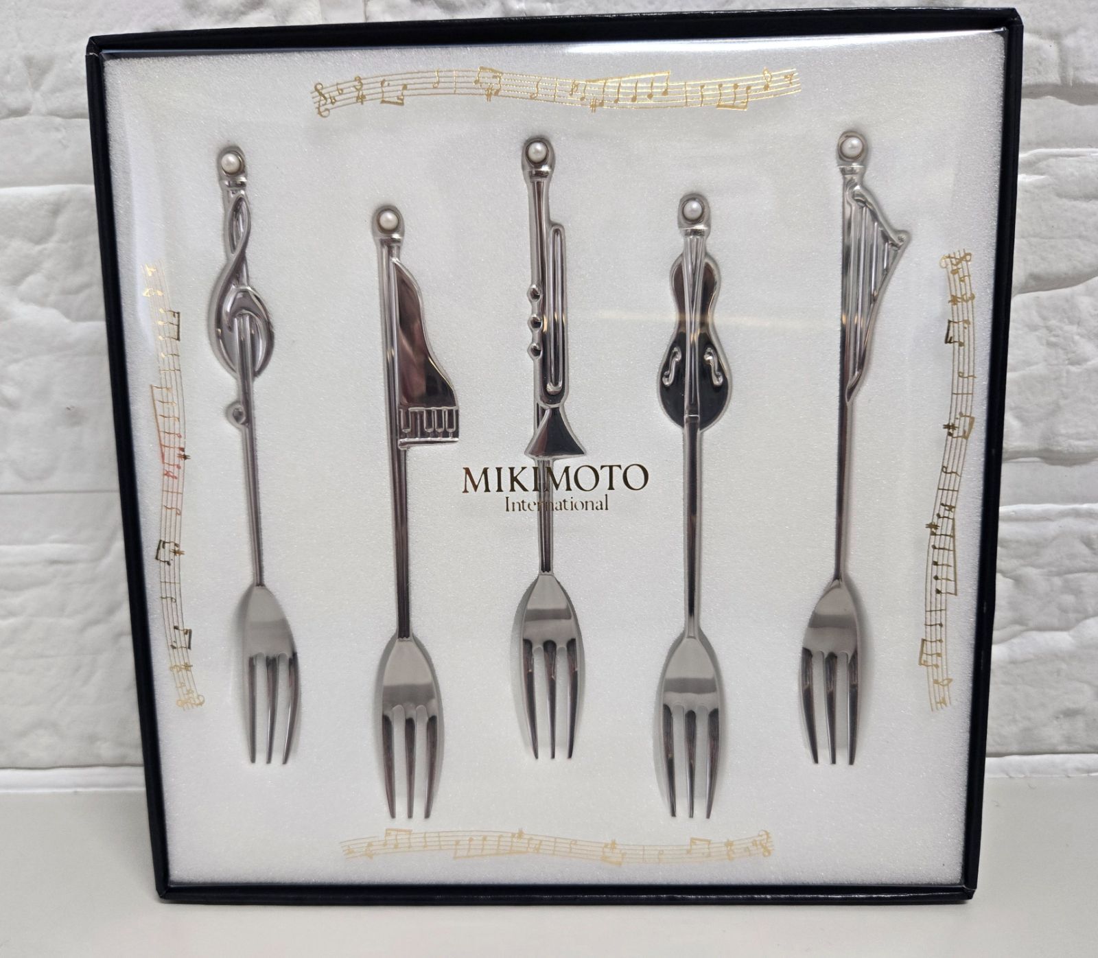 MIKIMOTO ミキモト パール付きカトラリー（スプーン5本・フォーク5本 ）