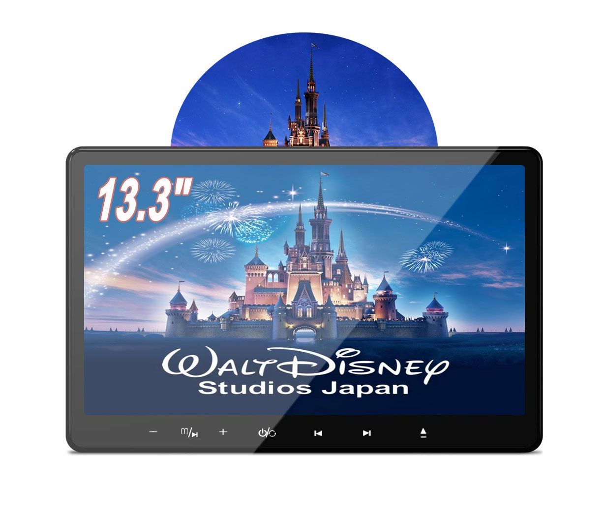 INTENAVI 車載用モニター DVDプレイヤー 13.3インチ 大画面 後部座席 