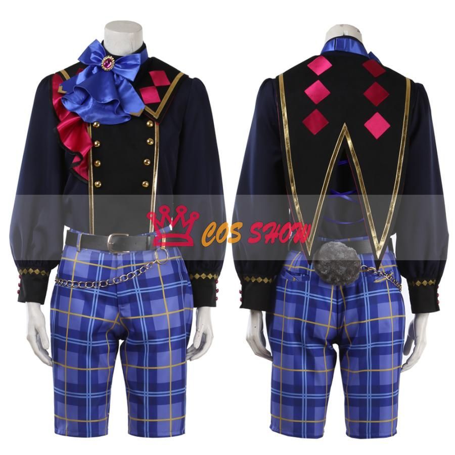 あんスタ Wander ブラックバニー in UNDERLAND 黒い兎 仁兎なずな 紫之創 真白友也 コスプレ衣装 手袋 尻尾 靴下付き オーダーメイド製作